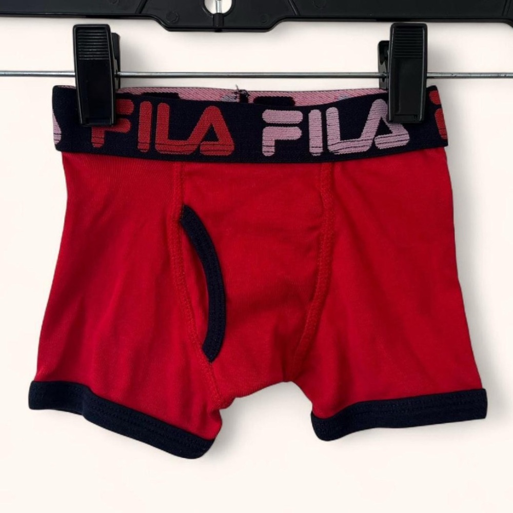 2T Boy Boxer Briefs 100% Cotton Fila Toddler Boy Underwear Functional Fly